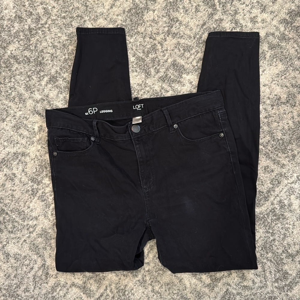 LOFT Outlet Petite Black Jeggings